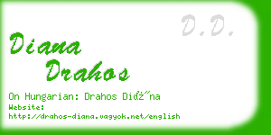 diana drahos business card
